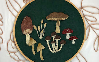 Virtual Workshop: Magical Mushroom Embroidery  Basics