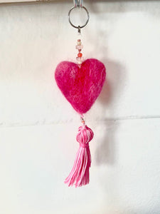 Palentines Day Workshop: Needle Felt Heart Keychain