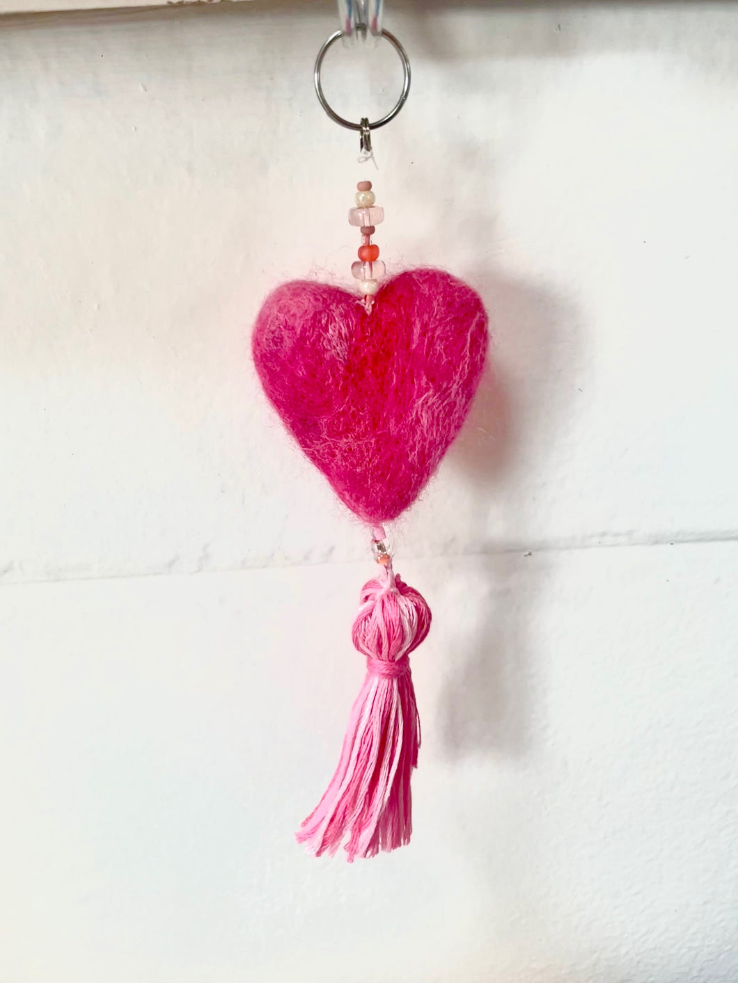 Palentines Day Workshop: Needle Felt Heart Keychain