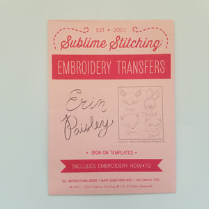 Sublime Stitching Erin Paisley Embroidery Transfers