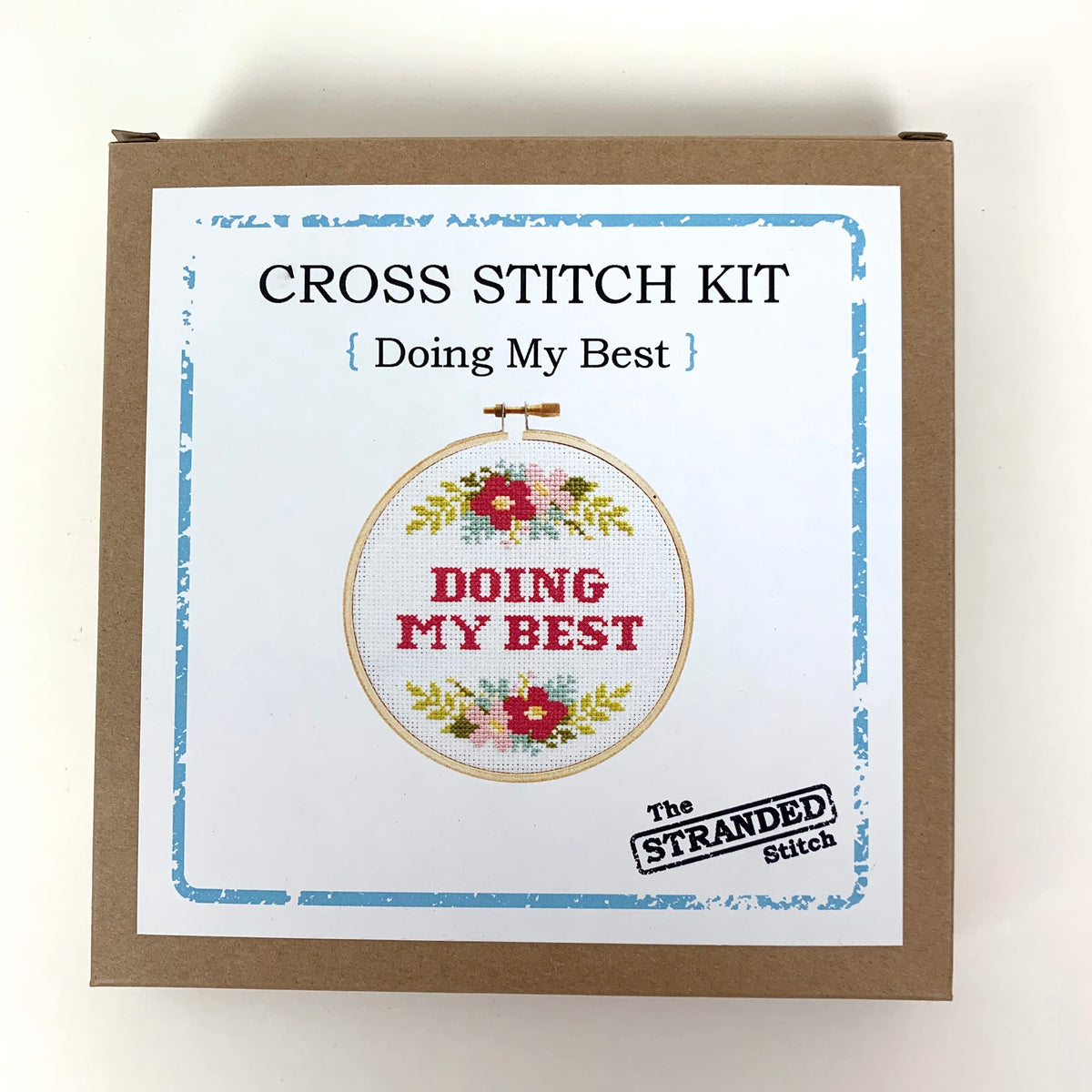 Copy of Stranded Stitch Cross Stitch Kit Doing My Best – Maker General
