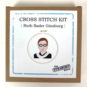 Stranded Stitch Cross Stitch Kit Ruth Bader Ginsburg