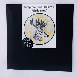 Hook Line Tinker Embroidery Kit "Oh Deer Me"