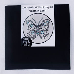 Hook Line Tinker Embroidery Kit "Moth in Cloth"