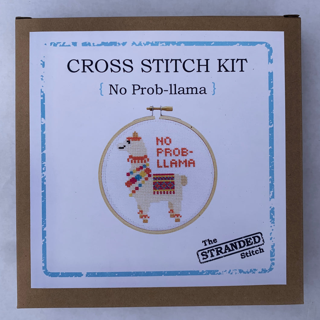 Stranded Stitch Cross Stitch Kit No Prob-llama