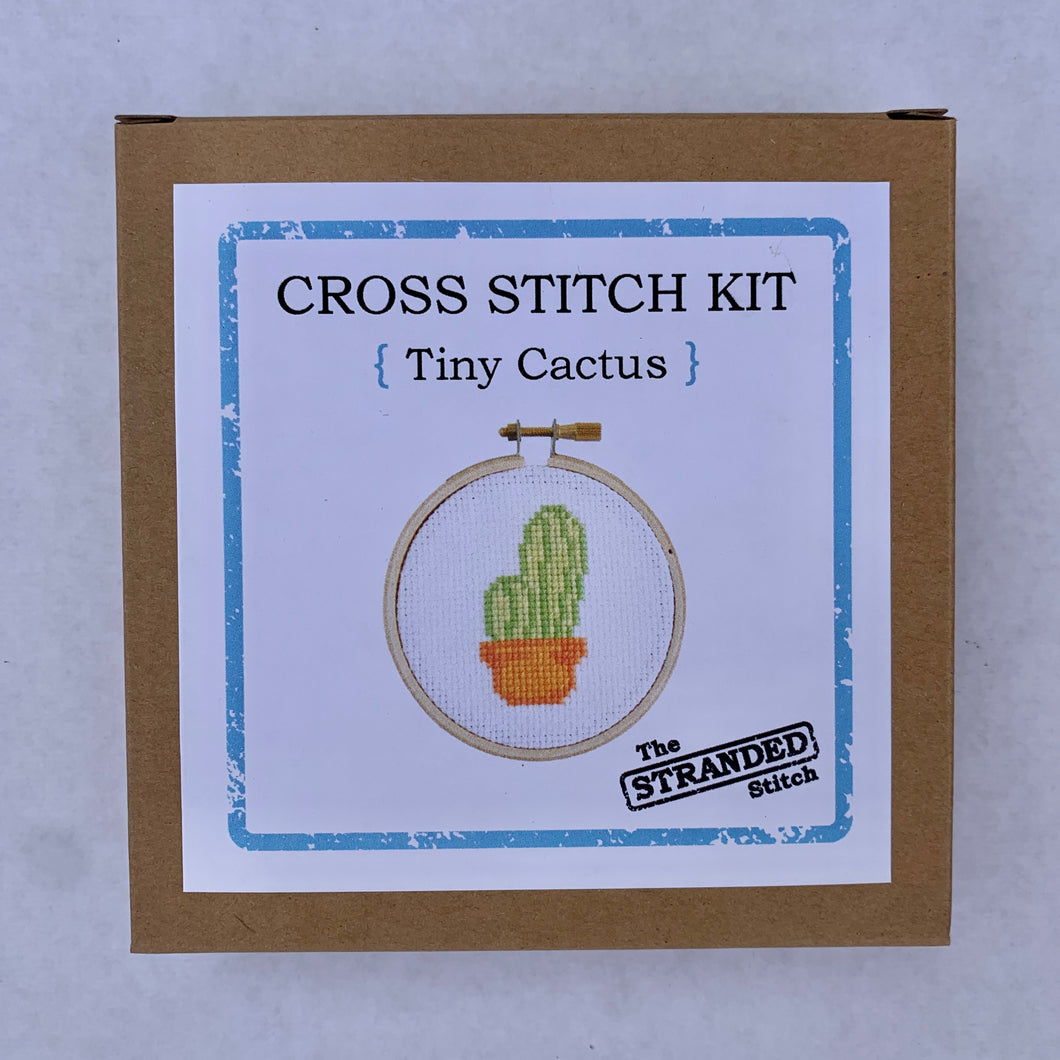 Stranded Stitch Cross Stitch Kit Tiny Cactus