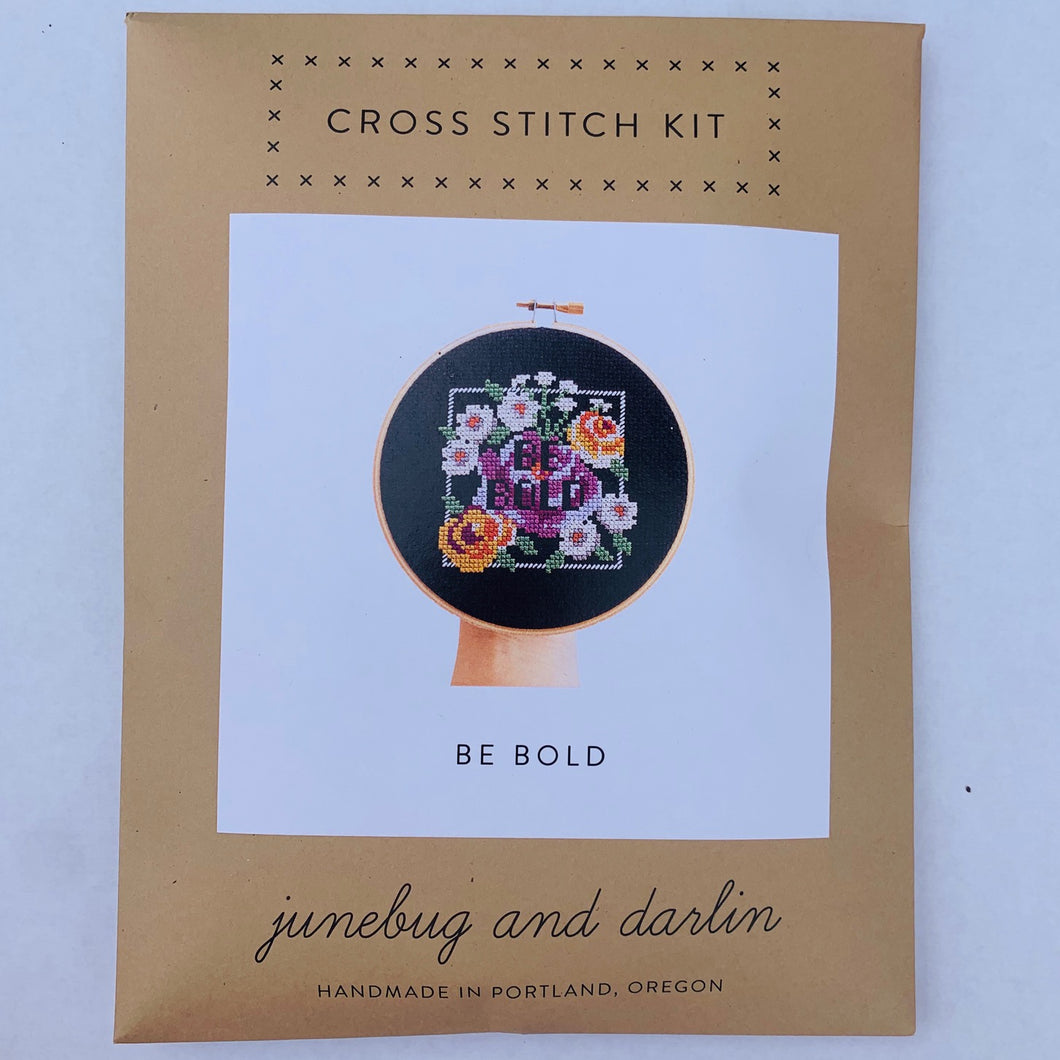 June Bug + DarlinCross Stitch Kits Be Bold