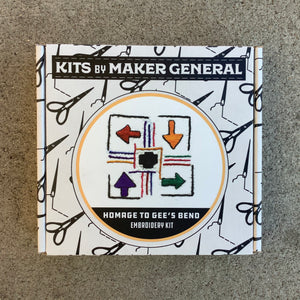 Maker General Homage to Gees Bend Embroidery Kit
