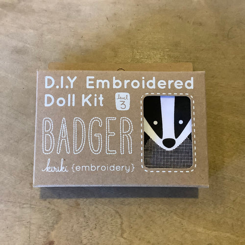 Kiriki Press DIY doll kit badger