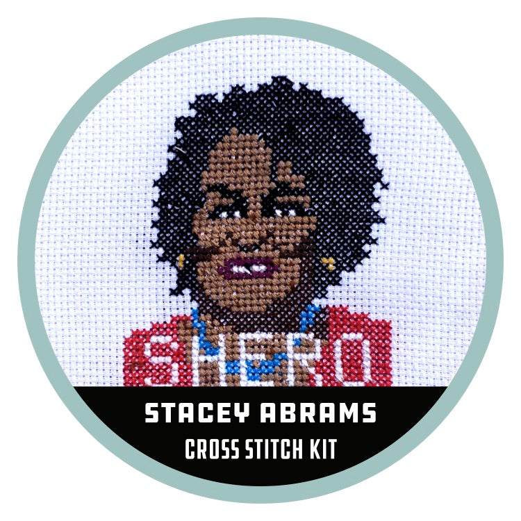 Maker General Stacey Abrams Cross Stitch Kit