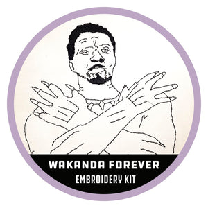 Maker General Wakanda Forever Embroidery Kit