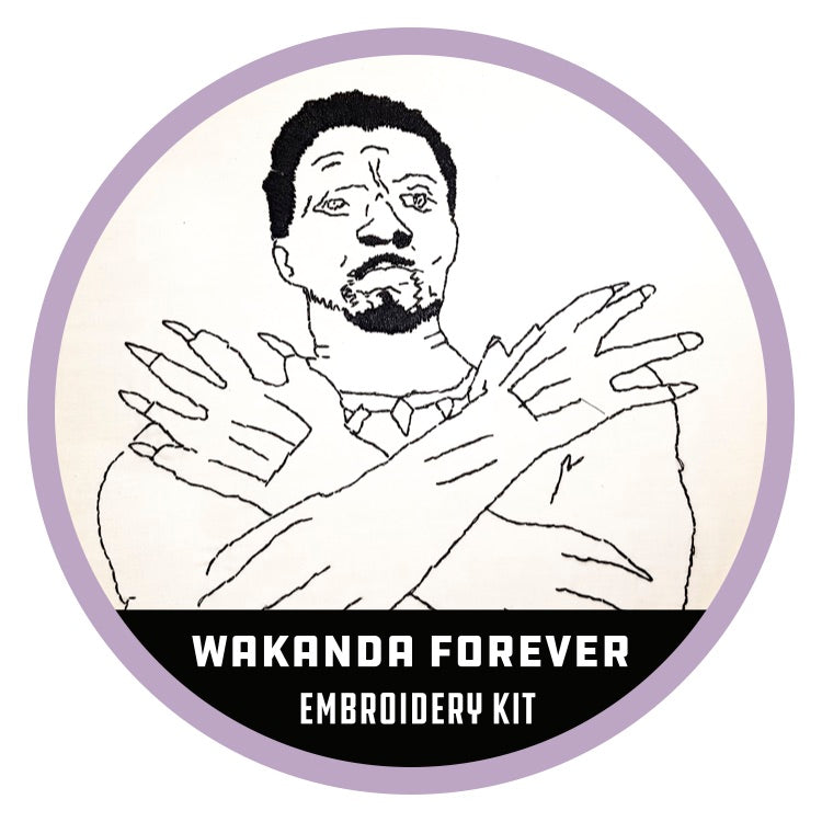 Maker General Wakanda Forever Embroidery Kit